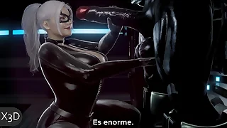 Black Cat Orde&ntilde;ando Las Enormes Bolas de Venom &lbrack;Sub-Espa&ntilde;ol&rsqb; &vert; X3D